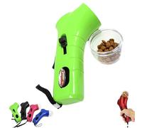 Pistola de tratamiento para gatos, lanzador interactivo para mascotas, catapulta de alimentación de gatos y perros, dispensador de aperitivos manual, tirador manual para ejercicios y entrenamiento