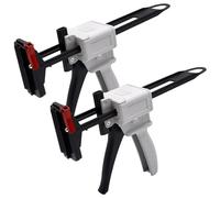 Pistola de tubo de pasta de dientes de 2 piezas: exprimidor manual de pasta de dientes que obtiene hasta la última gota de tubos de 45 a 100 g, dispensador para pegamento, sellador, pintura y más