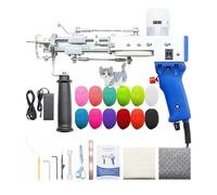 Pistola de Tufting 2 en 1, juego pistola eléctrica for alfombras, Tapis for, tejer, máquina flocadas Para uso doméstico