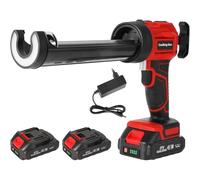 Pistola Eléctrica de Silicona para Makita 18V, Pistola Eléctrica de Cartucho 1500mAh, Pistola de Silicona con LED,4 velocidades, Pistola Selladora Eléctrica 300ML para Sellar,Impermeabilizar