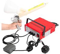 Pistola electrostática de recubrimiento en polvo con interruptor de pie, pistola de pintura eléctrica portátil, kit completo de revestimiento para una aplicación eficiente del polvo
