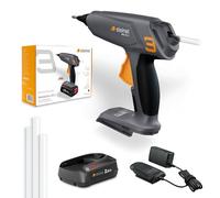 Steinel MobileGlue 3011 Kit de pistola termofusible con batería, sin cable, incluye batería PFA de 2,5 Ah, con diámetro de Ø 11 mm y 2 niveles de temperatura
