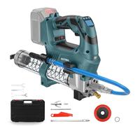 Pistola engrasadora con batería Makita de 18 V (sin batería), 12000 PSI 160 g/min, motor sin escobillas con indicador LED de medición, alivio automático de presión, prensa de grasa cuantitativa, para
