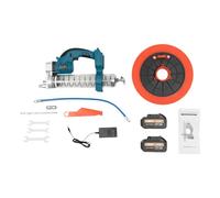 Pistola engrasadora con batería, pistola de grasa eléctrica de 21 V, 23 000 rpm, pistola de engrase a pilas, para vehículos de motor, maquinaria pesada, barcos, automóviles