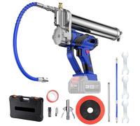 Pistola Engrasadora Inalámbrica para Makita 18V Batería, Kit de Pistola de Grasa Eléctrica 10000 PSI con Manguera, Conexión Rápida, Gatillo de Velocidad Variable, Cargador, Maleta (Sin Batería)