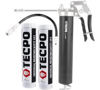 Pistola engrasadora manual con grasa multiusos EP2 de litio, 2 x 400 g