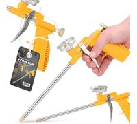 Pistola Espuma Construcción Pulverizador Montaje Dosificadora Espumas PU Poliuretano Expandible Herramienta Bricolaje Profesional Eficiente Duradera Metal