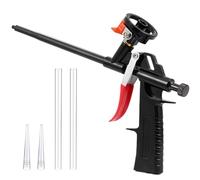 Pistola Espuma Proyectado PU con 2 Mangueras, 2 Boquillas y Empuñadura Ergonómica, Pistola Espuma Poliuretano Alta expansiva, Aplicadora Sin Limpieza para Calafatear, Rellenar, Sellar, Hogar, Oficina