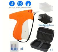 Pistola Etiquetadora para Ropa con Estuche Duro, Máquina de Etiquetas para Vestimenta 2000 y 5 Agujas, Pistola Marcadora de de Ropa DIY con Estuche