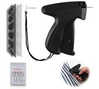 Pistola Etiquetadora Ropa, Mini Maquina de Coser Portatil Manual Stitch Gun Fijador Rapido de Ropa con 5 Agujas y 1000 Broches Stitchy Quick Clothing Fixer para Costura Reparacion y Etiquetado (Negra)
