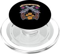 Pistola Floral Divertida - Dia de los Muertos - hasta La Muerte PopSockets PopGrip para MagSafe