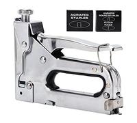 Pistola grapadora manual, clavadora resistente con función de eliminación de clavos, para marcos y cartones de pintura al óleo, 1 pieza, construcción de plástico ABS y hierro