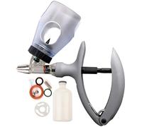 Pistola Inyectora de Jeringa Veterinaria, Jeringas Continuas Ajustables de 2 ml/5 ml/10 ml, Inyector de PrecisióN para Ganado con Adaptador de Botella(B,2ML)