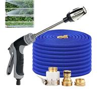 Pistola Limpiadora A Presión De Alta Resistencia: Boquilla Giratoria 360° Con 3 Modos Pulverización, Acero Inoxidable Duradero, Accesorio For Limpieza Automóviles(With 25Ft water pipe)