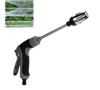 Pistola Limpiadora De Alta Presión: Boquilla Giratoria 360° Con 3 Modos Pulverización, Accesorio Universal For Manguera Jardín For Lavado Coches Y Limpieza Exteriores(Single)