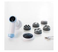 InnovaGoods® Masajeador anticelulitico reductor 6-in-1, Pistola de Masaje para Relajación y Recuperación Muscular, con 5 cabezales intercambiables, 6 niveles de Intensidad regulable.