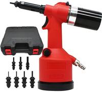 Pistola neumática automática de tuercas remachadas con 7 mandriles métricos