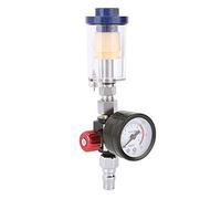 Pistola neumática de 1/4 pulg. Regulador de presión de aire Herramienta de filtro de trampa de agua en línea Separador de agua y aceite Fácil de usar Filtro compacto duradero Herramienta de cocina par
