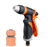 Pistola para manguera de jardín - Cabezal de riego de alta presión con control de flujo - Lanzas para jardín con ajustable | Para exterior lavado de coche animales riego