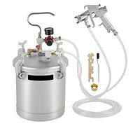 Pistola Pulverizadora De Alimentación Bote Pintura Alta Presión 2,5 Galones, Pulverizador Con Boquilla 1,5mm, Capacidad 10L, Revestimiento Comercial For El Hogar