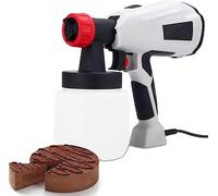 Pistola pulverizadora de chocolate for postre, pulverizador de pintura eléctrico, kit de decoración de pasteles, máquina de chorro de arena multifunción for hornear, decoración de pasteles, hornear, p