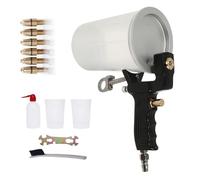 Pistola pulverizadora de gel coat portátil, kit de pistola de aire comprimido con 6 boquillas y 3 vasos, kit de herramientas de pintura con pistola de aire comprimido de alta atomización para resinas,