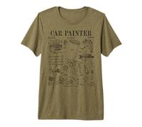 Pistola pulverizadora de Pintura para Pintor de automóviles, impresión de Patente Vintage Camiseta Premium