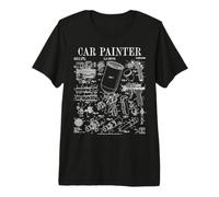 Pistola pulverizadora de Pintura para Pintor de automóviles, impresión de Patente Vintage Camiseta Premium