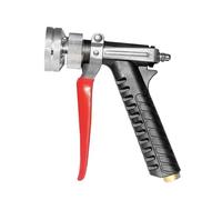Pistola pulverizadora para manguera de jardín, 2 modos de pulverización, acoplamiento rápido ajustable con extensión de riego antideslizante, boquilla de pulverización de jardín, para el riego de
