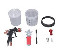 Pistola Pulverizadora, Pistola Pulverizadora De Pintura, Pistola Pulverizadora Profesional De Amplitud Ajustable Con Cuerpo De Aleación De Aluminio Y Cabezal De Acero Inoxidable Para Pintura De Precis