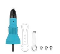 Pistola remachadora eléctrica, adaptador de taladro for tuercas de 2,4mm-4,8mm, herramienta de remachado inalámbrica, herramienta de inserción y extracción(Plastic version)