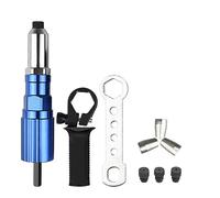 Pistola remachadora eléctrica, adaptador de taladro for tuercas de 2,4mm-4,8mm, herramienta de remachado inalámbrica, herramienta de inserción y extracción(Metal version)