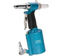Pistola remachadora HAZET 9037SPC I neumática, hidráulica, 4 boquillas, fuerza de tracción:8700N, tamaño del remache: 2,4-4,8 mm, longitud de carrera 14 mm I herramienta para colocar remaches ciegos