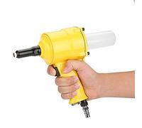 Pistola remachadora neumática SustVita con diseño autocebante, herramienta remachadora de aire profesional para remaches de aluminio/hierro/acero inoxidable en automoción y