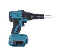Pistola Remachadora sin Escobillas Inalámbrica Automática, Herramienta Manual de Diseño de Disipación de Calor para Batería BL1815, Escena Aplicable de 3,2-4,8mm, Azul