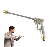 Pistola Rociadora Para Manguera De Jardín - Boquilla Completa De Latón | Pistola De Agua De Metal Resistente, 8 Patrones De Rociador, Boquilla Para Manguera De Jardín, Riego De Césped Y Jardines,