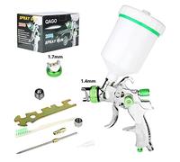 Pistola rociadora, PISTOLA DE PULVERIZACIÓN Profesional HVLP, Boquilla De Acero 1,4/1,7/2,0/2,5 Mm, Pistola Pulverización Por Gravedad, Kit Pintura En Aerosol DIY, Portátil For Coche(1.7mm Gun Kit)