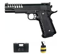 Pistola Saigo M1911 HI-Capa Muelle (6mm) | Pistola de Airsoft Calibre 6mm + biberón + maletín. Pistola de iniciación al Airsoft
