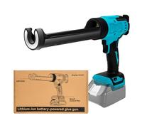 Pistola Silicona Bateria Compatible con Makita 18V, Pistola de Silicona Electrica con Sistema Antigoteo, 6 Velocidades Ajustables y Luz LED, Pistola de Calafateo de 300ml (Sin Bateria)