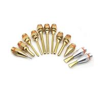 Pistola Silicona Caliente, Pistola de pegamento termofusible de 1,5x70mm, 1,8x55mm, boquilla larga de cobre, boquilla de diámetro grande y pequeño, boquilla de 1mm con llave de boquilla, 1 unids/lote