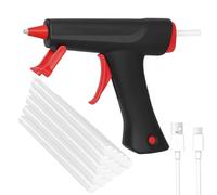 Pistola Silicona Caliente, Pistola de Silicona con 15 Psc Barra de Pegamento, 90s Calentamiento Rápido y Enchufe USB, Es Muy Adecuado para Manualidades DIY, Arte, Reparaciones, Decoración Del Festival
