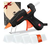 Pistola Silicona Caliente Pistola Mini con Pegamento 50 Barras de Silicona Pegamento Pistola de Pegamento Caliente para Manualidades y Reparaciones Rápidas en el Hogar 20W