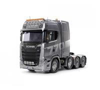 Tamiya 56376 1:14 RC Scania 8x4/4 Gun Metal Painted - Kit de Montaje, camión RC, camión teledirigido, camión, Juguete de construcción, modelismo, Manualidades
