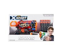Pistola X-Shot Skins Menace, Incluye 8 Dardos, 15x9x3cm, Mod.sdos.