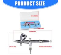 Pistolas De Aerógrafo Doble Control Para Artistas Con Diseño Ergonómico Para Patrones Maquillaje Complejos Pulverizadores Cosméticos Fácil Limpieza