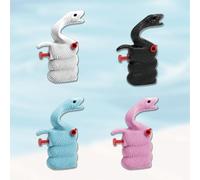 Pistolas de agua de serpiente de dibujos animados para niños, forma de serpiente, jeringa de agua, juguete de agua para verano, al aire libre, patio trasero, piscina juguete (color al azar, 1 pieza) 8