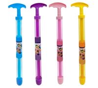 Pistolas de agua para niños, 4pcs 15 pistola de agua de los escuadradores de fuegos artificiales con mango, juguete de squirter de riego de plástico de gran alcance para la piscina al aire libre play
