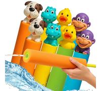 Pistolas de chorro para niños, pistola de agua, lanzador de agua para piscina, artículos esenciales de playa, ofertas de piscina, juguetes de playa, paquete de 8 juegos de verano para niños pequeños