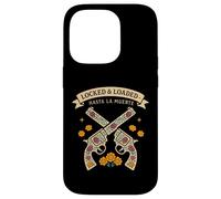 Pistolas Retro Vintage de Calavera de azúcar - Funny Dia de Los Muertos Carcasa para iPhone 14 Pro