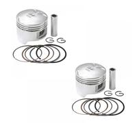 Piston and Piston Rings Set For Steed400 KWO KWO400 BROS400 VLS400 VLX400 VRX400 NV400 NC25E NC26 NC34 Motorcycles 64 64.25 64.50 Mm Compatibility(2Sets Assembly 64.50)
